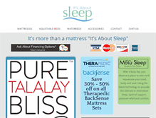 Tablet Screenshot of itsaboutsleep.com